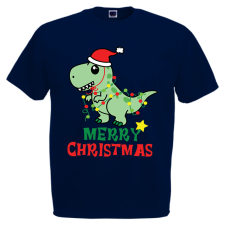 T-rex Karácsony - Karácsonyi Férfi Póló férfi póló
