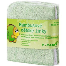T-tomi bambusz washcloths 4db - Zöld babaágynemű, babapléd
