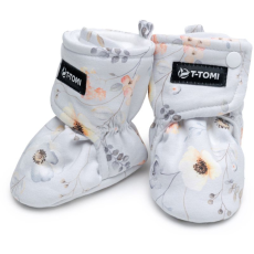 T-tomi Booties Flowers babacipő 9-12 months