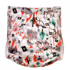 T-tomi mosható pelenka AIO patenttal + 2 db bambusz betét, Lovagok mosható pelenka