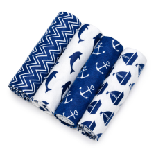 T-tomi prémium minőségű puha textil pelenka, Tenger, 4db mosható pelenka