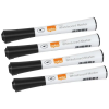  Táblamarker, kúpos hegyű, 1 mm, NOBO "Glide", fekete