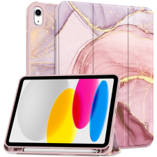  Tablettok iPad 2022 10.9 (iPad 10) - MARBLE smart case, ceruza tartóval tablet tok