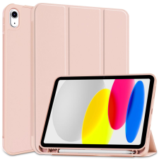  Tablettok iPad 2025 11 coll (iPad 11) - pink smart case, ceruza tartóval tablet tok
