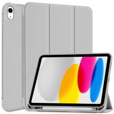  Tablettok iPad 2025 11 coll (iPad 11) - szürke smart case, ceruza tartóval tablet tok