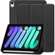  Tablettok iPad mini 7 2024 - fekete smart case, ceruza tartóval tablet tok