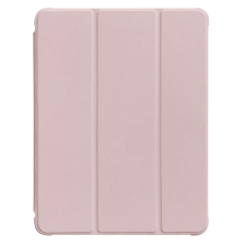  Tablettok iPad Pro 11 (2020) - pink smart case, átlátszó hátlappal, ceruza tartóval tablet tok