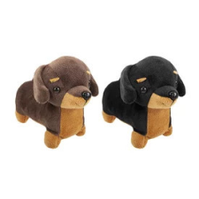 Tacskó kutya plüssfigura - 19 cm, többféle plüssfigura