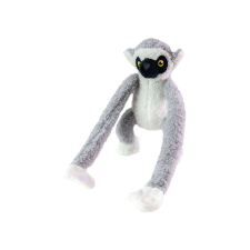 Tactic Jungle Mates plüssállat - Lemur Maki szürke fekete plüssfigura