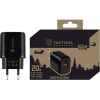 Tactical Base Plug Dual gyorstöltő adapter USB + Type-C, 20W, fekete ( )