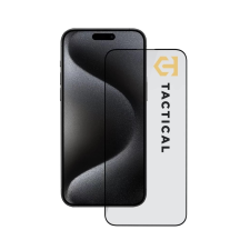 Tactical Glass Shield 5D Apple iPhone 15 Pro Max készülékhez fekete mobiltelefon kellék