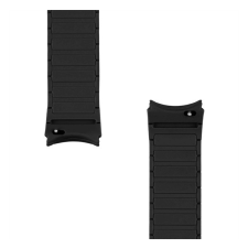 Tactical MagBand 20mm Samsung Galaxy Watch 4/5/6 mágneses szilikon szíj, fekete okosóra kellék