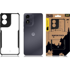 Tactical Quantum Stealth Motorola G04 hátlap tok, átlátszó/fekete (8596311248702) tok és táska
