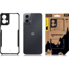 Tactical Quantum Stealth Motorola G34 hátlap tok, átlátszó/fekete (8596311248696) tok és táska