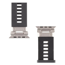 Tactical Tough Band Apple Watch Ultra mágneses szilikon szíj fekete okosóra kellék
