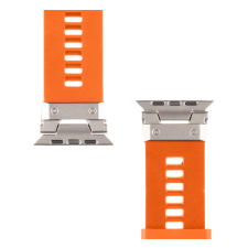 Tactical Tough Band Apple Watch Ultra mágneses szilikon szíj, narancssárga okosóra kellék