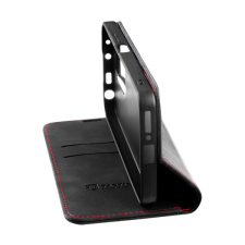 Tactical Xproof Apple iPhone 16 flip/oldalra nyíló tok, fekete tok és táska