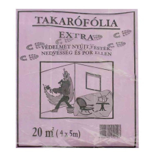  Takarófólia 15mikron járható 20 m2 4mx5m/Extra/ ragasztószalag és takarófólia