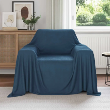  Takarók 6 pcs Sötétkék 210 x 140 cm Gyapjú lakástextília