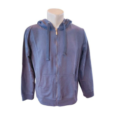  Takko sötétkék férfi cipzáras kapucnis pulóver (méret: S) férfi pulóver, kardigán