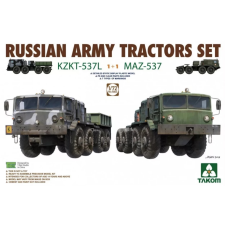 Takom 1/72 KZKT-537L és MAZ-537 orosz teherautó modell szett makett