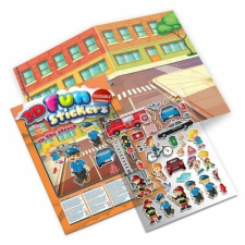TAKTIK Vydavateľstvo, s.r.o. 3D Fun Stickers - On the Street gyermek- és ifjúsági könyv