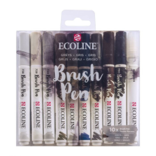 Talens Akvarell ecsetfilc készlet , Set of 10 Greys / Ecoline Brush Pen (10 db) filctoll, marker