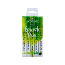 Talens Akvarell ecsetfilc készlet , Set of 5 Green / Ecoline Brush Pen (5 db) filctoll, marker
