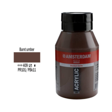 Talens Amsterdam akrilfesték, 1000 ml - 409, burnt umber akrilfesték