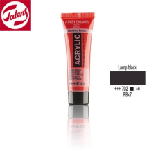 Talens Amsterdam akrilfesték, 20 ml - 702, lamp black akrilfesték