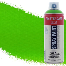Talens Amsterdam vízbázisú akrilfesték spray, 400 ml - 605, brilliant green akrilfesték
