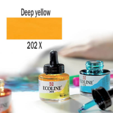 Talens Ecoline akvarellfesték koncentrátum, 30 ml - 202, deep yellow akvarell