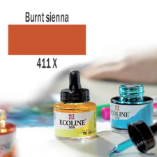 Talens Ecoline akvarellfesték koncentrátum, 30 ml - 411, burnt sienna akvarell