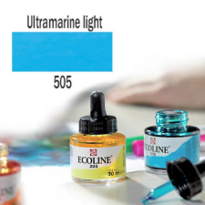 Talens Ecoline akvarellfesték koncentrátum, 30 ml - 505, ultramarine light akvarell