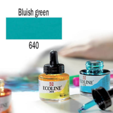 Talens Ecoline akvarellfesték koncentrátum, 30 ml - 640, blue green akvarell