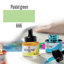 Talens Ecoline akvarellfesték koncentrátum, 30 ml - 666, pastel green akvarell