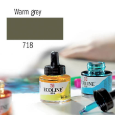 Talens Ecoline akvarellfesték koncentrátum, 30 ml - 718, warm grey akvarell