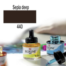 Talens Ecoline folyékony akvarell festék, 30 ml - 440, sepia deep akvarell