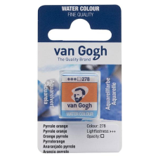 Talens Van Gogh szilkés akvarellfesték, 1/2 szilke - 278, pyrrole orange akvarell