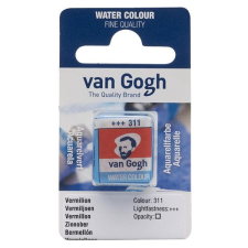 Talens Van Gogh szilkés akvarellfesték, 1/2 szilke - 311, vermilion akvarell