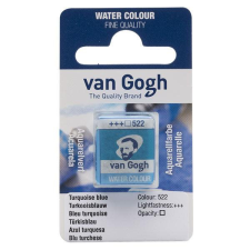 Talens Van Gogh szilkés akvarellfesték, 1/2 szilke - 522, turquoise blue akvarell