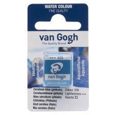 Talens Van Gogh szilkés akvarellfesték, 1/2 szilke - 535, cerulean blue (phthalo) akvarell