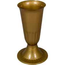 Talpas váza Sírváza műanyag D12,5cm M26cm - Arany dekorációs kellék