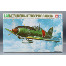 tamiya 1/48 Mitsubishi J2M3 Raiden - Jack japán katonai repülőgép modell barkácsolás, építés