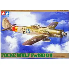 tamiya FW 190 D-9 Focke-Wulf repülőgép makett TA61041 makett
