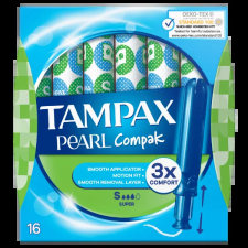 Tampax Compak Pearl Super Applikátoros Tampon, 16 db intim higiénia
