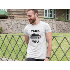 Tank you fehér póló egyedi ajándék