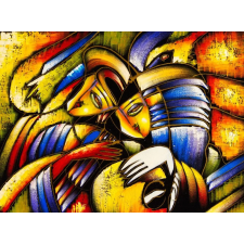  Tapéta absztrakt arcok, 250 x 200 cm tapéta, díszléc és más dekoráció