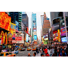  Tapéta Day in Time Square, 300 x 250 cm tapéta, díszléc és más dekoráció