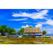  Tapéta Ház Kiribatiból, 300 x 250 cm tapéta, díszléc és más dekoráció